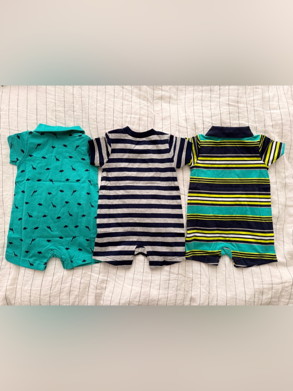 Carter's 3-Pack Baby Rompers - Picture 3 of 3